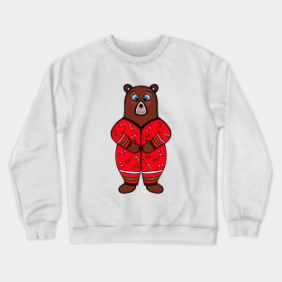 CHRISTMAS  Bear Bedtime Bear Lover Crewneck Sweatshirt